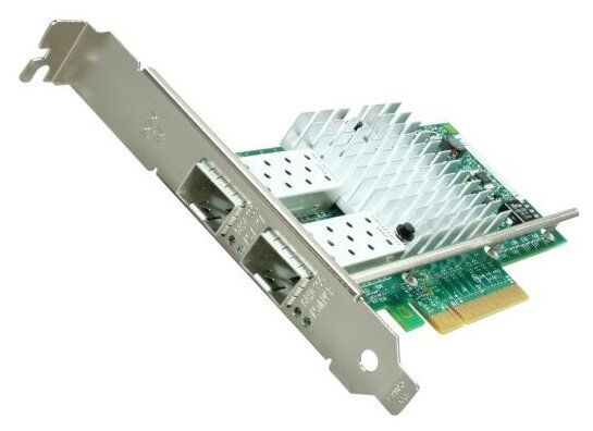 Сетевая карта Intel X520-DA2 SFP+ (E10G42BTDABLK) - PCI-E (2.0) x8, 10/100/1000/10000 Мбит/с