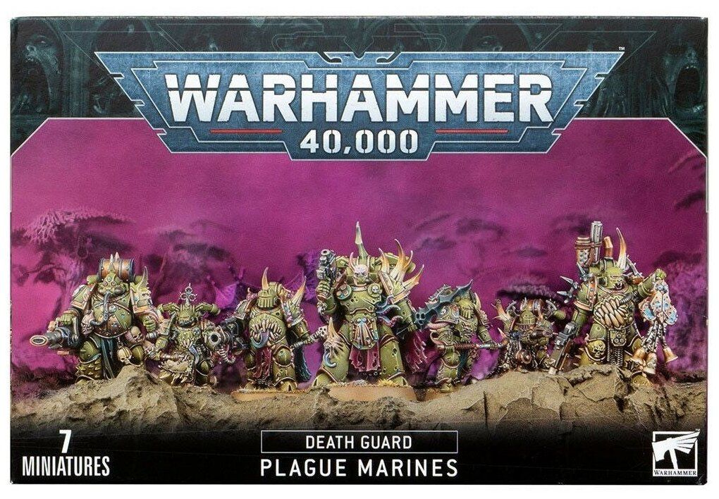 Набор миниатюр для настольной игры Warhammer 40 000-Death Guard Plague Marines