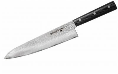 Нож кухонный Шеф 208мм Samura 67 Damascus SD67-0085M