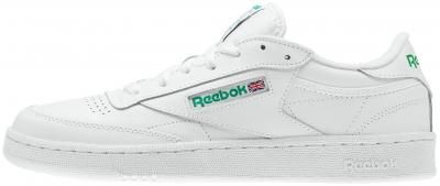 Кроссовки REEBOK Club C 85 размер 6.5, intense white/green