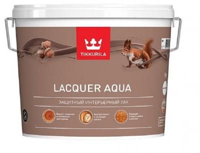 Лак полуглянцевый Lacquer Aqua (Лак Аква) TIKKURILA 2,7 л бесцветный (база EP)