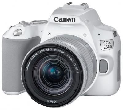 Фотоаппарат Canon EOS 250D Kit белый EF-S 18-55mm f/4-5.6 IS STM