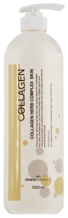 Skin 1000. Esthetic Cosmetics Collagen Herb Complex тоник 1000ml. Тонер для лица Esthetic House Collagen Herb Complex Skin. Esthetic House лосьон Collagen Herb Complex. Collagen Herb Complex Skin тонер, 1000 ml.