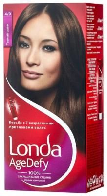 Londa Age Defy стойкая крем-краска для волос, 4/0 темный шатен