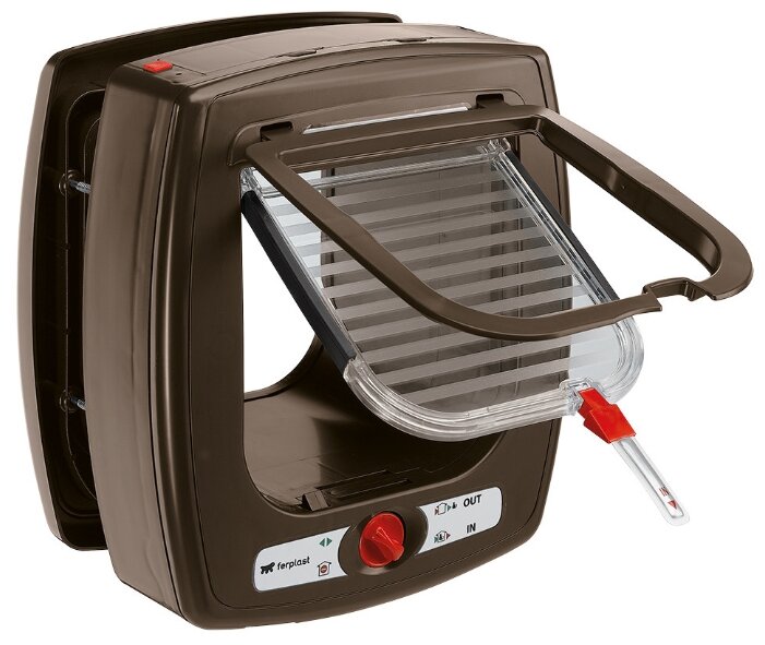 Дверца в дверь для животных Ferplast Swing Microchip 22.5х25.2 см коричневый