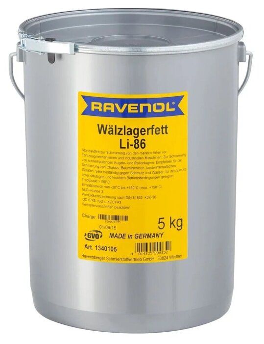 Автомобильная смазка Ravenol Waelzlagerfett LI 86 5 кг Автомобильная смазка Ravenol Waelzlagerfett LI 86 5 кг
