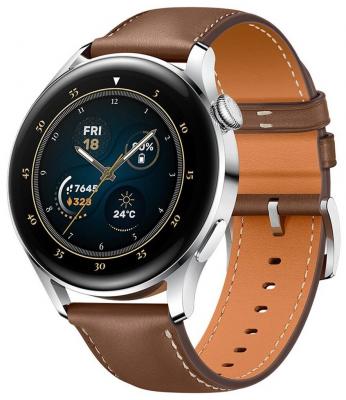 Huawei Watch 3 Classic LTE 46 мм коричневый кожаный ремешок