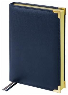 Ежедневник недатированный, A5, 160л., кожа, Delucci, фактурная кожа, золот. срез, черный ( Артикул 299155 )