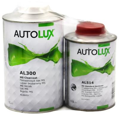 Комплект (автомобильный лак, отвердитель для лака) Autolux AL300 MS + AL514 MS 1500 мл