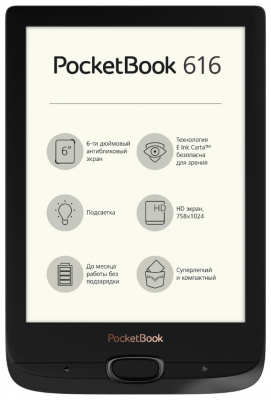 Электронная книга PocketBook PB616 Obsidian Black