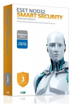 Антивирус ESET NOD32 Smart Security Family коробочная версия коробочная версия 24 3 шт. русский