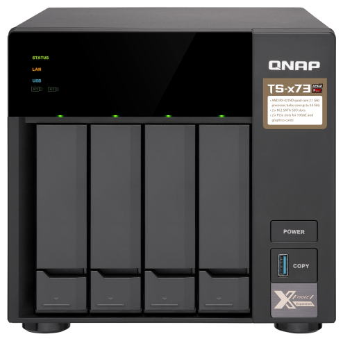 Сетевое хранилище QNAP TS-473-4G черный