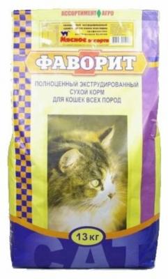 Корм для кошек Фаворит Мясное ассорти (13 кг)