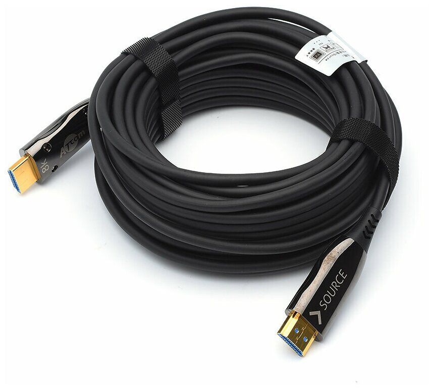 Atcom high speed. Оптоволокно на HDMI. Кабель HDMI ATCOM at8878.