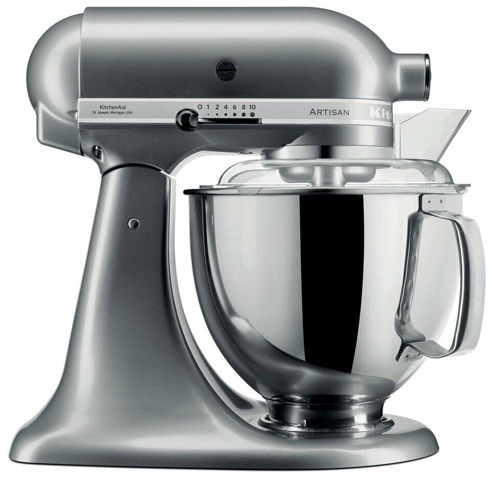 Планетарный Миксер KitchenAid ARTISAN 4.8 л, серебристый, 5KSM175PSECU  купить в Москве, СПб, Новосибирске по низкой цене