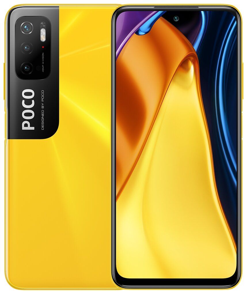 Смартфон Xiaomi POCO M3 Pro 5G 6/128GB RU, желтый купить в Москве, СПб,  Новосибирске по низкой цене