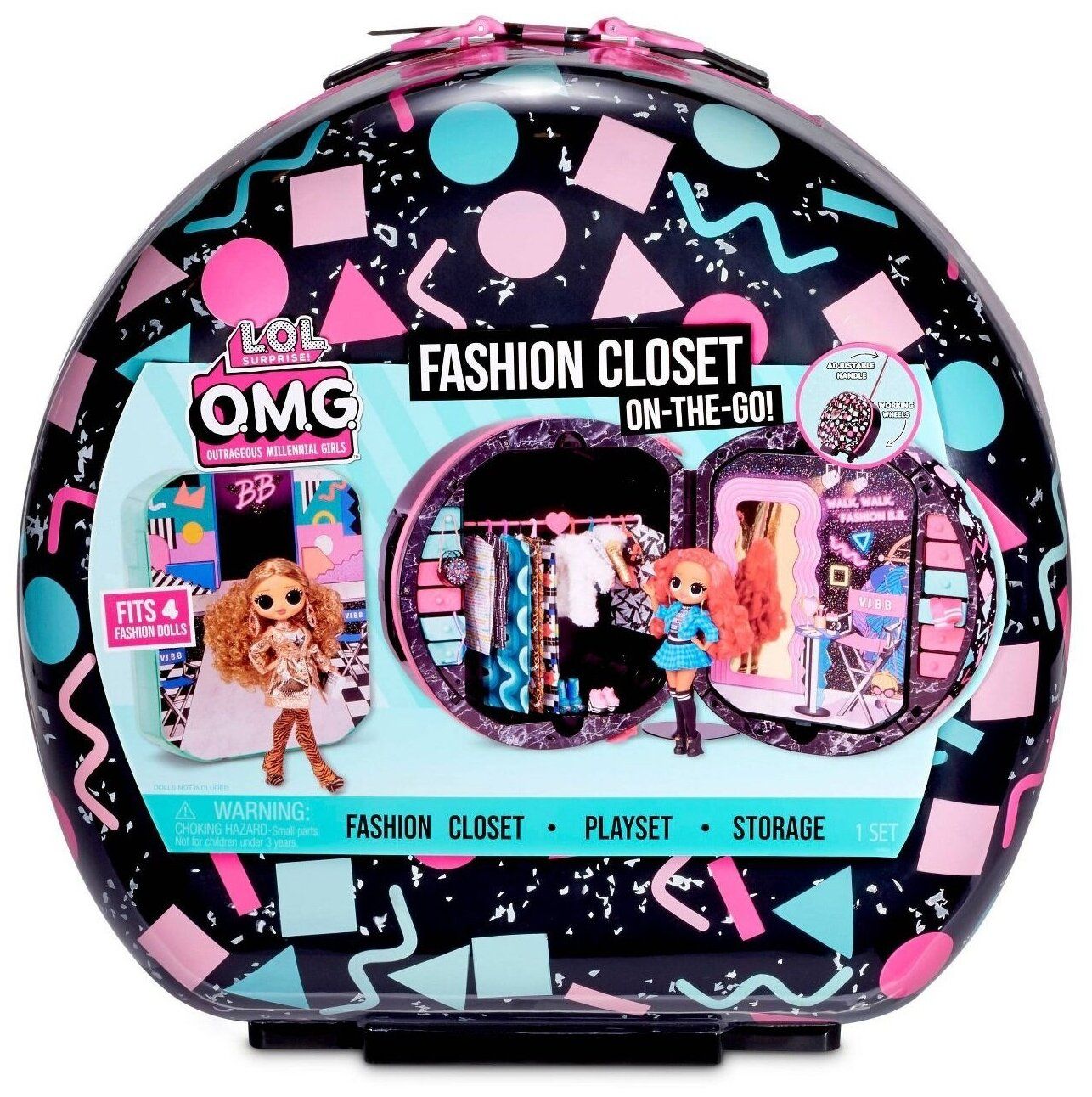 LOLs MGA Entertainment Игровой набор ЛОЛ Сюрприз - Гардероб-чемодан (L.O.L.  Surprise! O.M.G. Fashion Closet On-the-Go Rolling Storage Playset) купить в  Москве, СПб, Новосибирске по низкой цене