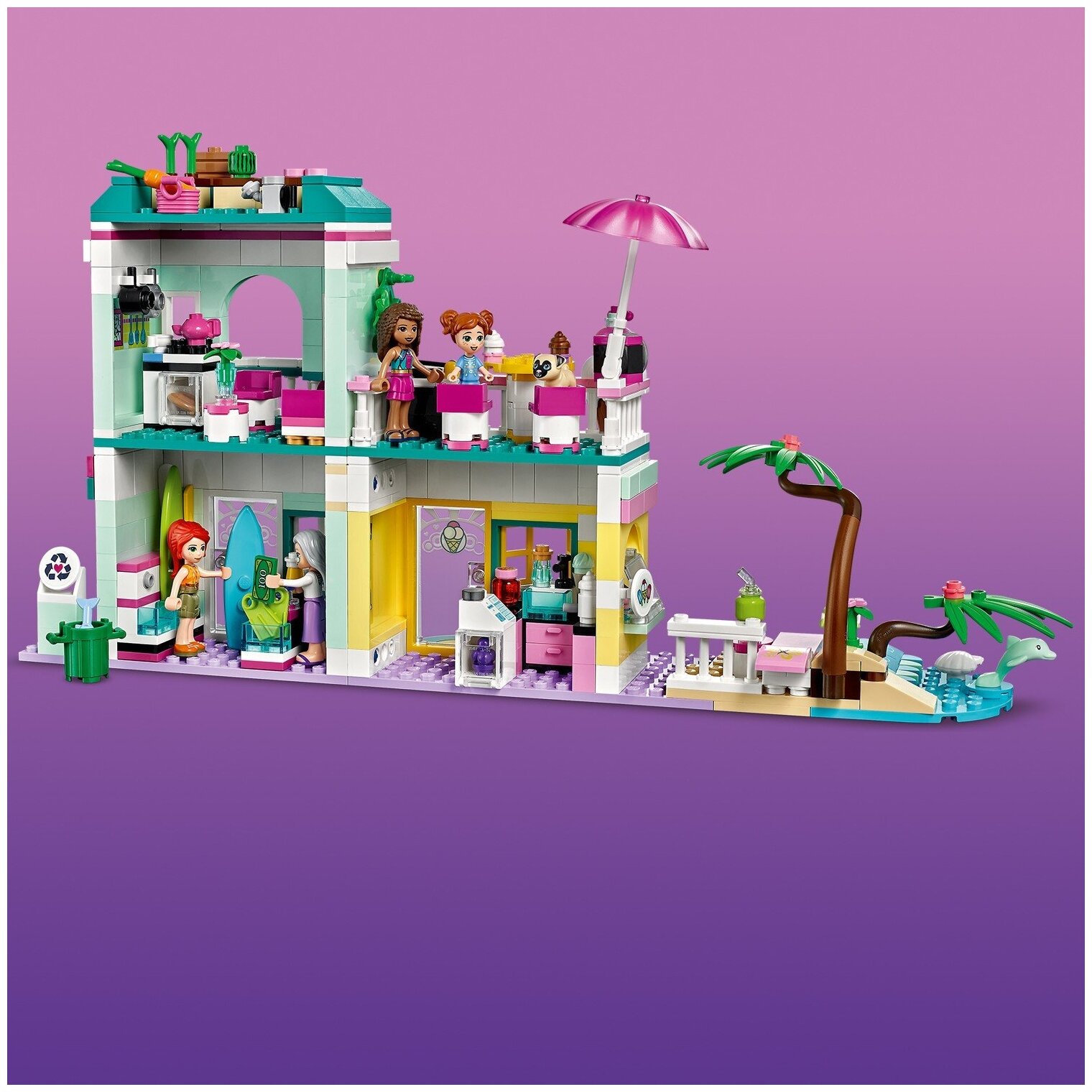 Конструктор LEGO Friends Серферский дом на берегу 41693 купить в Москве,  СПб, Новосибирске по низкой цене