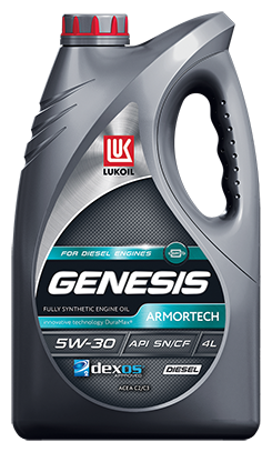 Моторное масло ЛУКОЙЛ Genesis Armortech Diesel 5W-30 4 л