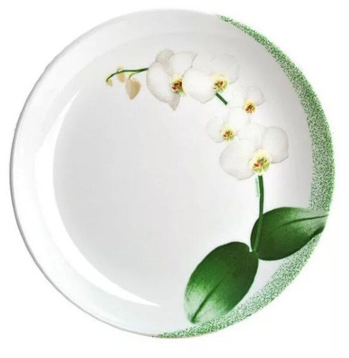 Luminarc Тарелка десертная White Orchid 19 см белый Luminarc Тарелка десертная White Orchid 19 см белый