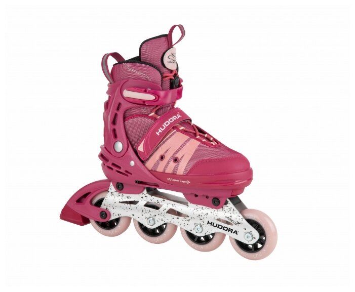 Раздвижные ролики HUDORA inline Skates Comfort, розовые р. 35-40 Раздвижные ролики HUDORA inline Skates Comfort, розовые р. 35-40