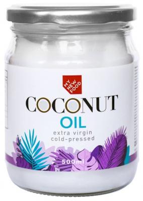 MYNEWFOOD Масло органическое кокосовое Coconut Oil Extra virgin холодного отжима 0.5 л