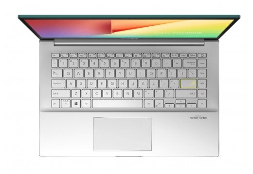 Ноутбук ASUS Vivobook S14 S433JQ-EB090 (Intel Core i5 1035G1/14"/1920x1080/8GB/512GB SSD/NVIDIA GeForce MX350 2GB/Без ОС), 90NB0RD2-M03470, зеленый