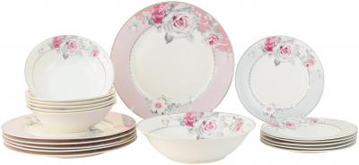 JEWEL Набор столовый JEWEL Floral 19 предметов (new bone)