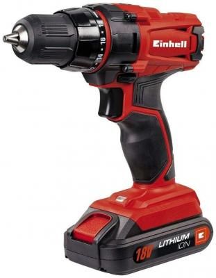 Дрель-шуруповерт аккумуляторная Einhell TC-CD 18-2 Li Li-Ion 1.5 А·ч 18 В х1 коробка 38 Н·м