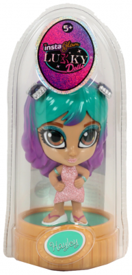 Instaglam Lukky Doll кукла Хэйли 12 см с 2 аппликаторами и косметикой внутри