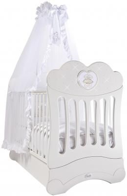 Кроватка Feretti Chaton FMS, качалка, продольный маятник, avorio/ivory