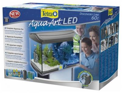 Аквариумный набор 60 л Tetra AquaArt LED Discover Line бесцветный/серый