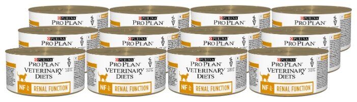 Корм для кошек Pro Plan Veterinary Diets Feline NF Renal Function canned (0.195 кг) 24 шт.