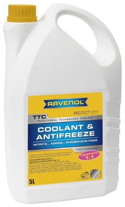 Антифриз Ravenol TTC - Protect C11 Concentrate 5 л Антифриз Ravenol TTC - Protect C11 Concentrate 5 л