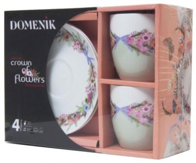 Domenik Чайный набор CROWN OF FLOWERS 250мл 4 предмета