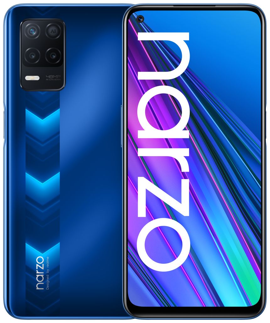 Смартфон realme NARZO 30 5G 4/128GB, синий купить в Москве, СПб,  Новосибирске по низкой цене