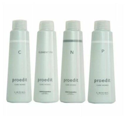 Lebel Proedit Care - Набор сывороток C ,P, N, Element Fix - для программы "Абсолютное счастье для волос" 4*150 мл (без насадок)