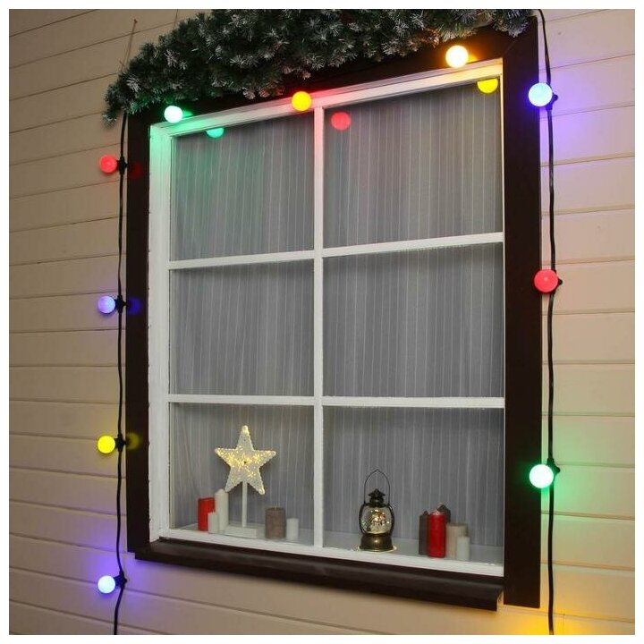 Luazon Lighting Гирлянда "Белт-лайт" 100 м , IP65, тёмная нить каучук, шаг 40 см, E27, 220 В Luazon Lighting Гирлянда "Белт-лайт" 100 м , IP65, тёмная нить каучук, шаг 40 см, E27, 220 В