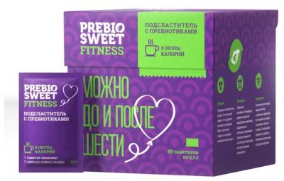 PREBIO SWEET подсластитель Fitness с пребиотиками (саше) порошок 0.5 г 80 шт.