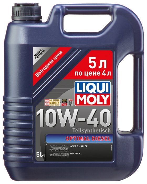 Моторное масло LIQUI MOLY Optimal Diesel 10W-40 5 л Моторное масло LIQUI MOLY Optimal Diesel 10W-40 5 л