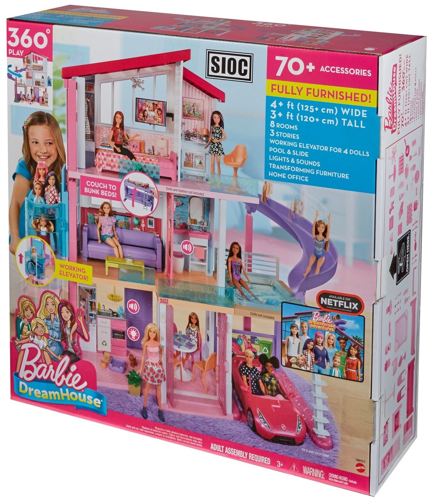 Игровой набор Барби Дом Мечты Barbie Dreamhouse CJR47/ FFY84 Mattel купить  в Москве, СПб, Новосибирске по низкой цене