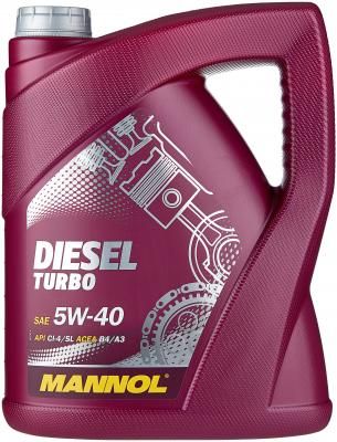 Синтетическое моторное масло Mannol Diesel Turbo 5W-40, 5 л