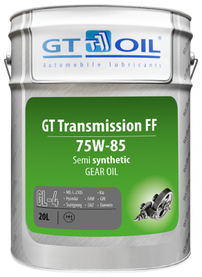 Трансмиссионное масло GT OIL Transmission FF GL-4 75W-85 20 л
