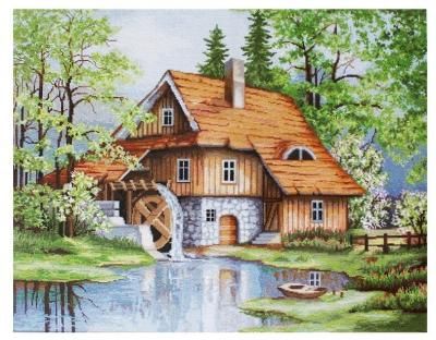Набор для вышивания «Весенний пейзаж», 37x28 см, Luca-S