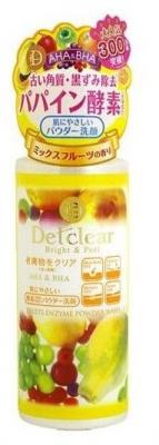 Meishoku пилинг-пудра для лица Detclear Fruits Enzyme Powder Wash с AHA и BHA 75 г