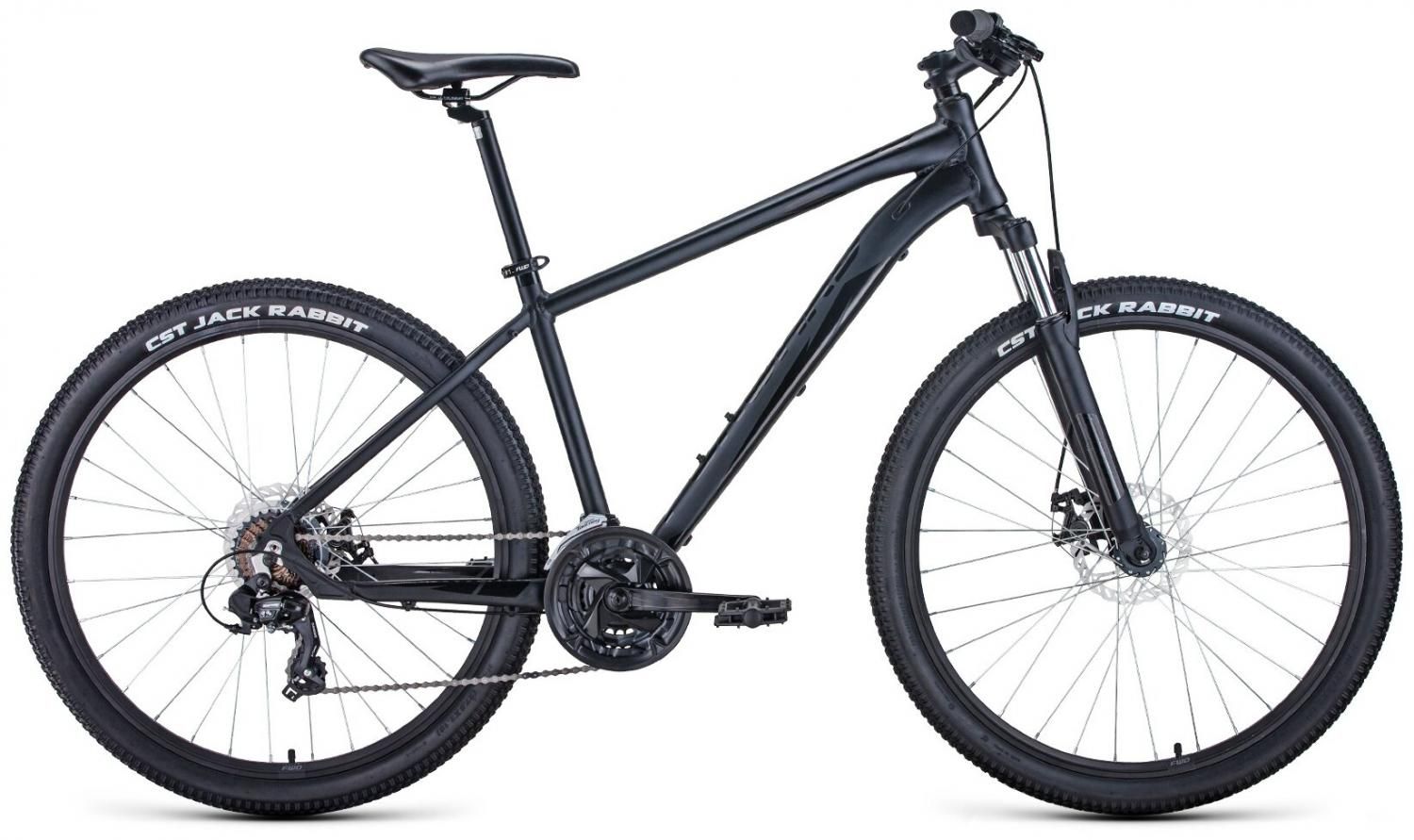 Горный (MTB) велосипед FORWARD Apache 27.5 2.0 Disc (2021) черный  матовый/черный 21