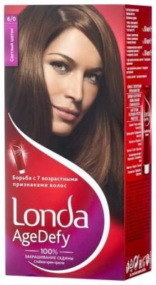 Londa Age Defy стойкая крем-краска для волос, 6/0 светлый шатен