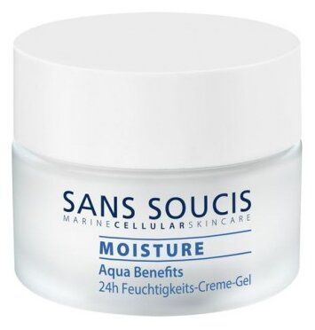 Sans Soucis Moisture Aqua Benefits Крем-гель для лица увлажняющий 24ч-го ухода, 50 мл
