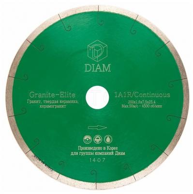 Алмазный диск (круг) DIAM Granite-Elite 200x1.6x7.5x25.4