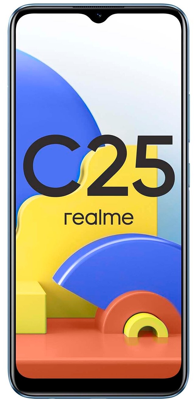 Смартфон realme C25 4/64GB, синий купить в Москве, СПб, Новосибирске по  низкой цене